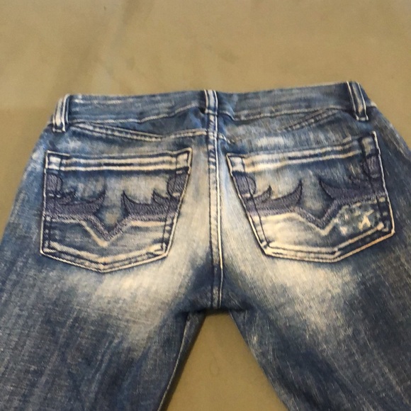DIESEL Industry boot cut distressed Jeans button fly sz 26 - Picture 7 of 16